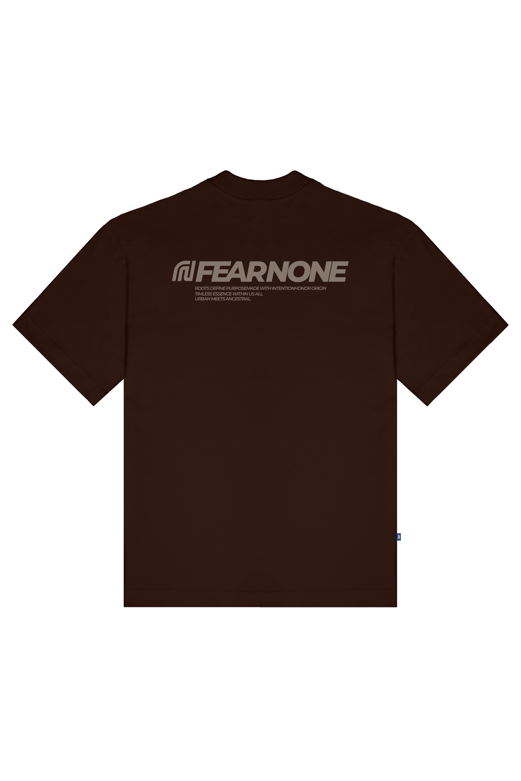 CAMISETA 'ROOTS' MARROM