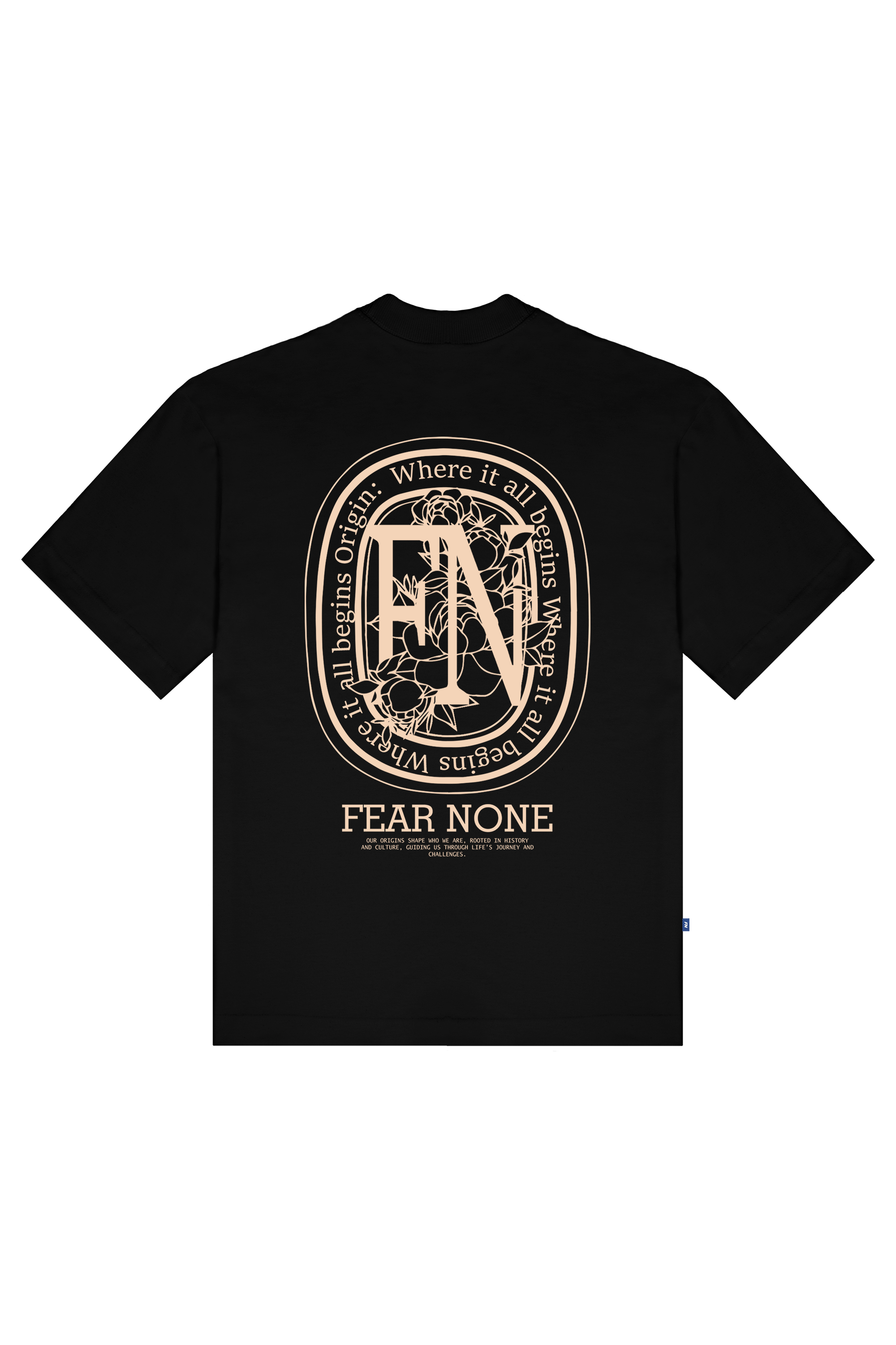 CAMISETA 'OUR ORIGINS' PRETA